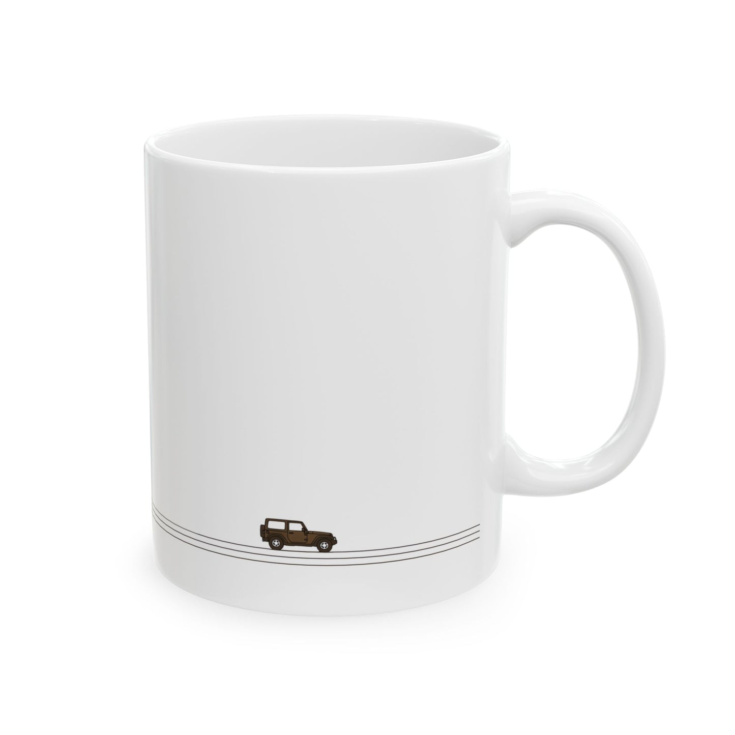 Desert Drive – Minimalist Ceramic Mug