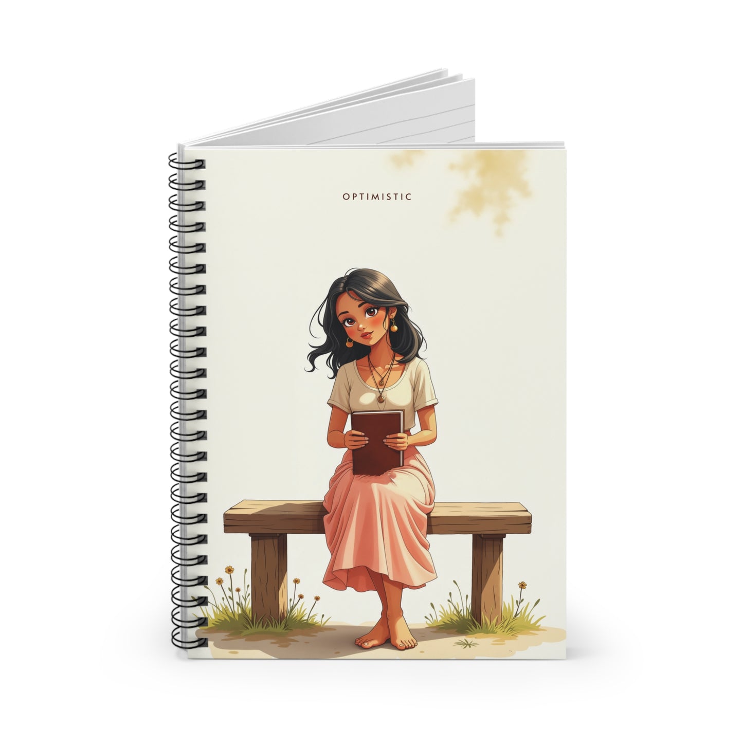 Optimistic – Minimalist Spiral Notebook
