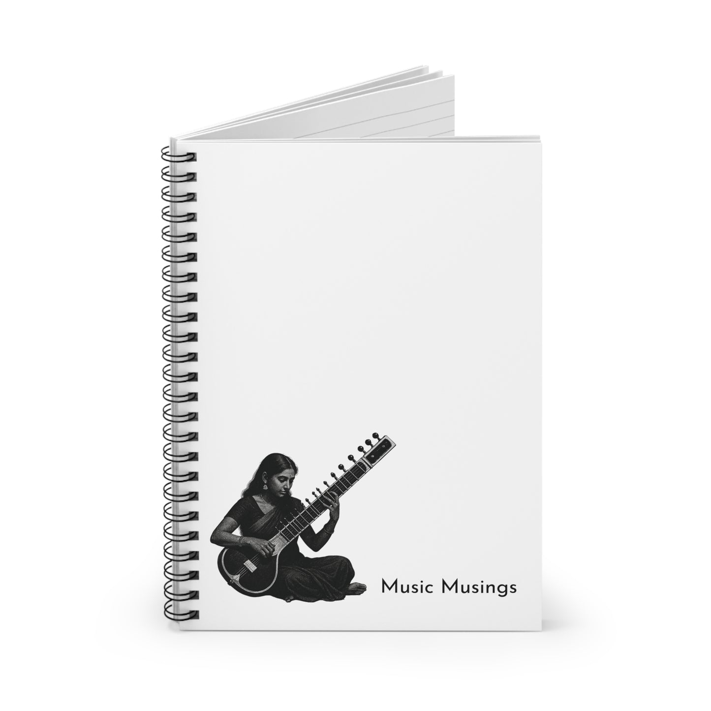 Music Musings – Minimalist Spiral Notebook