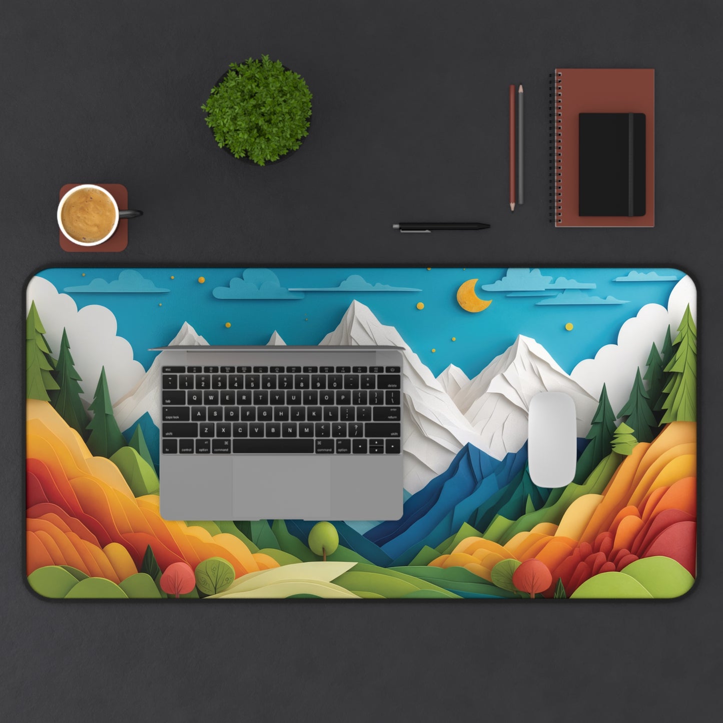 Whispering Himalayas - Scenic Desk Mat