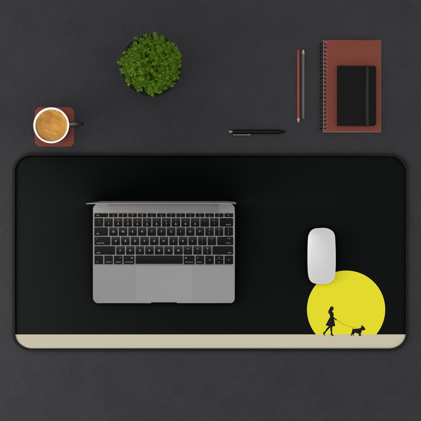 Crescent & Collar - Minimalistic Desk Mat