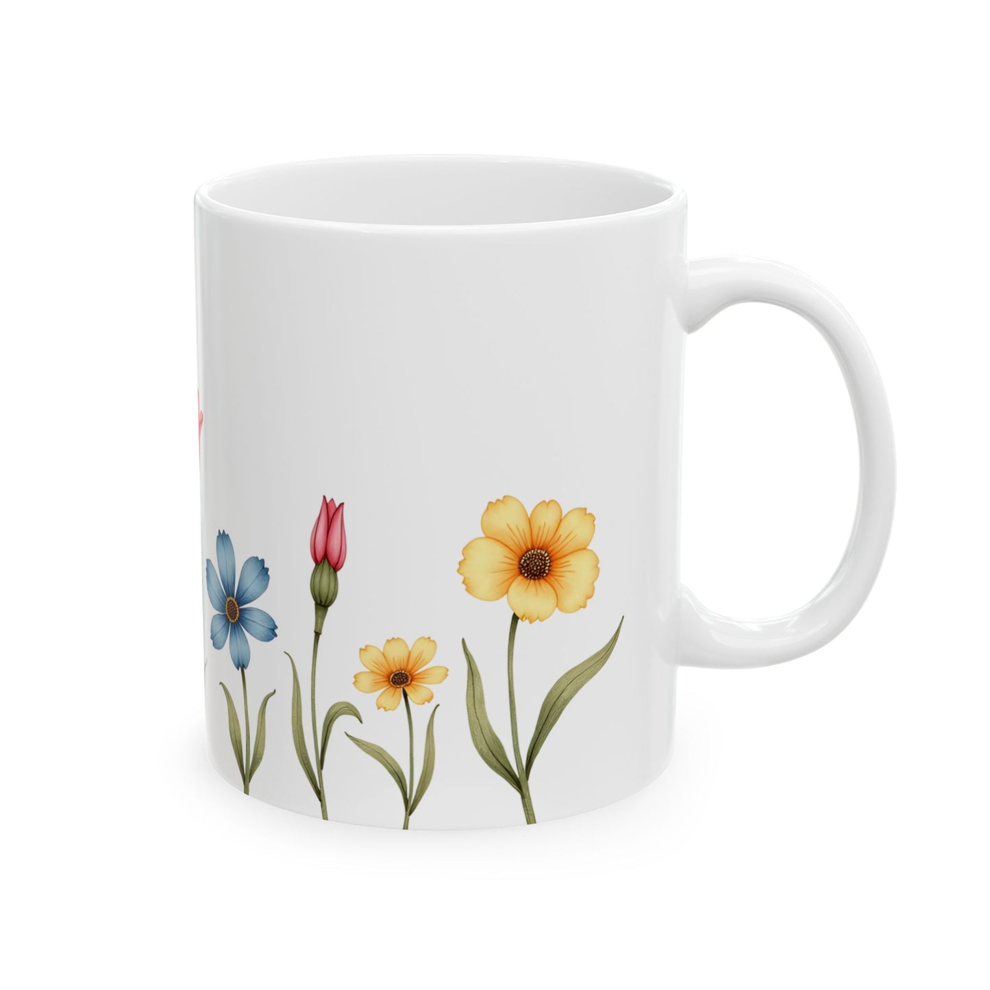 Garden Whispers – Minimalist Ceramic Mug