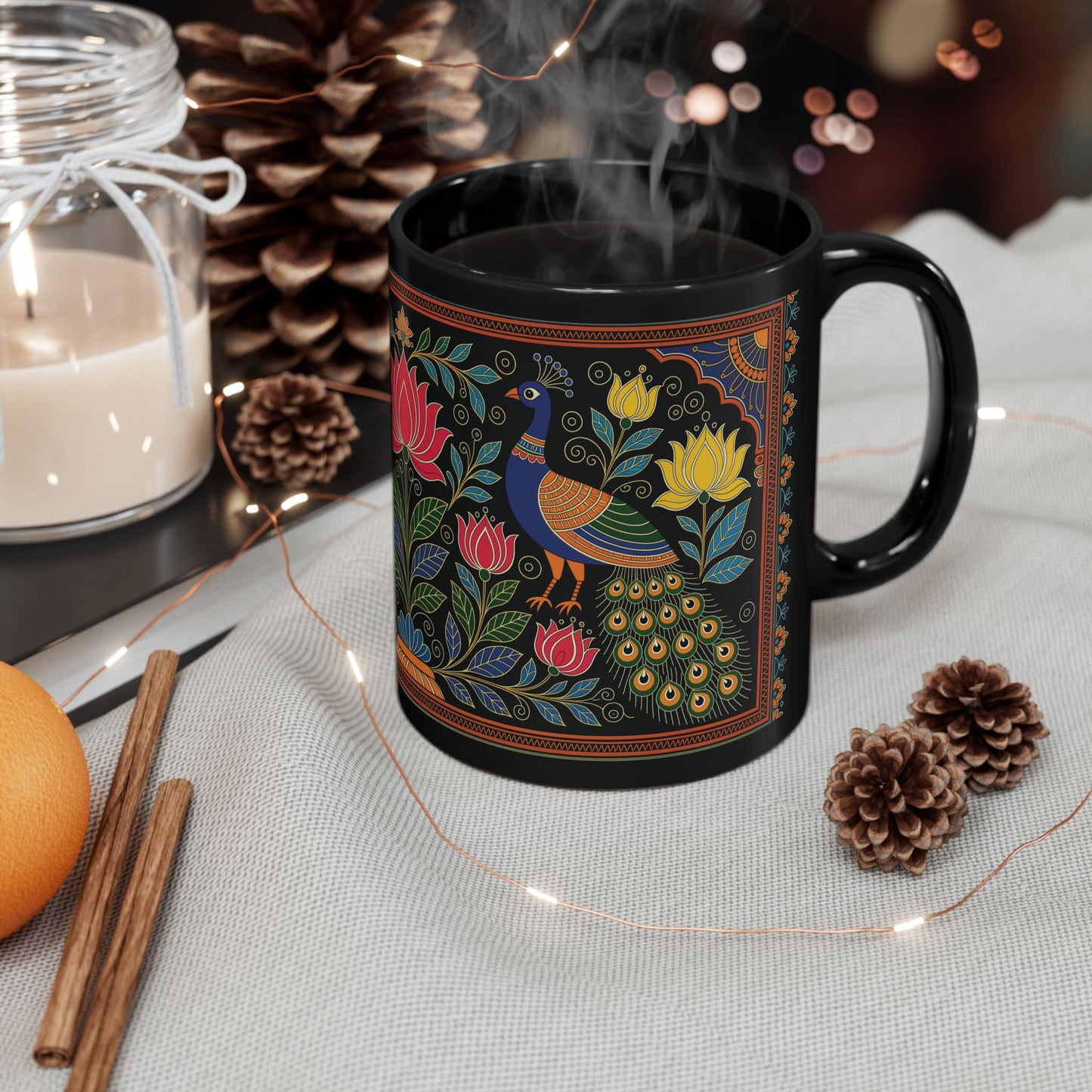 Whispers of Vrindavan – Artistic Ceramic Mug