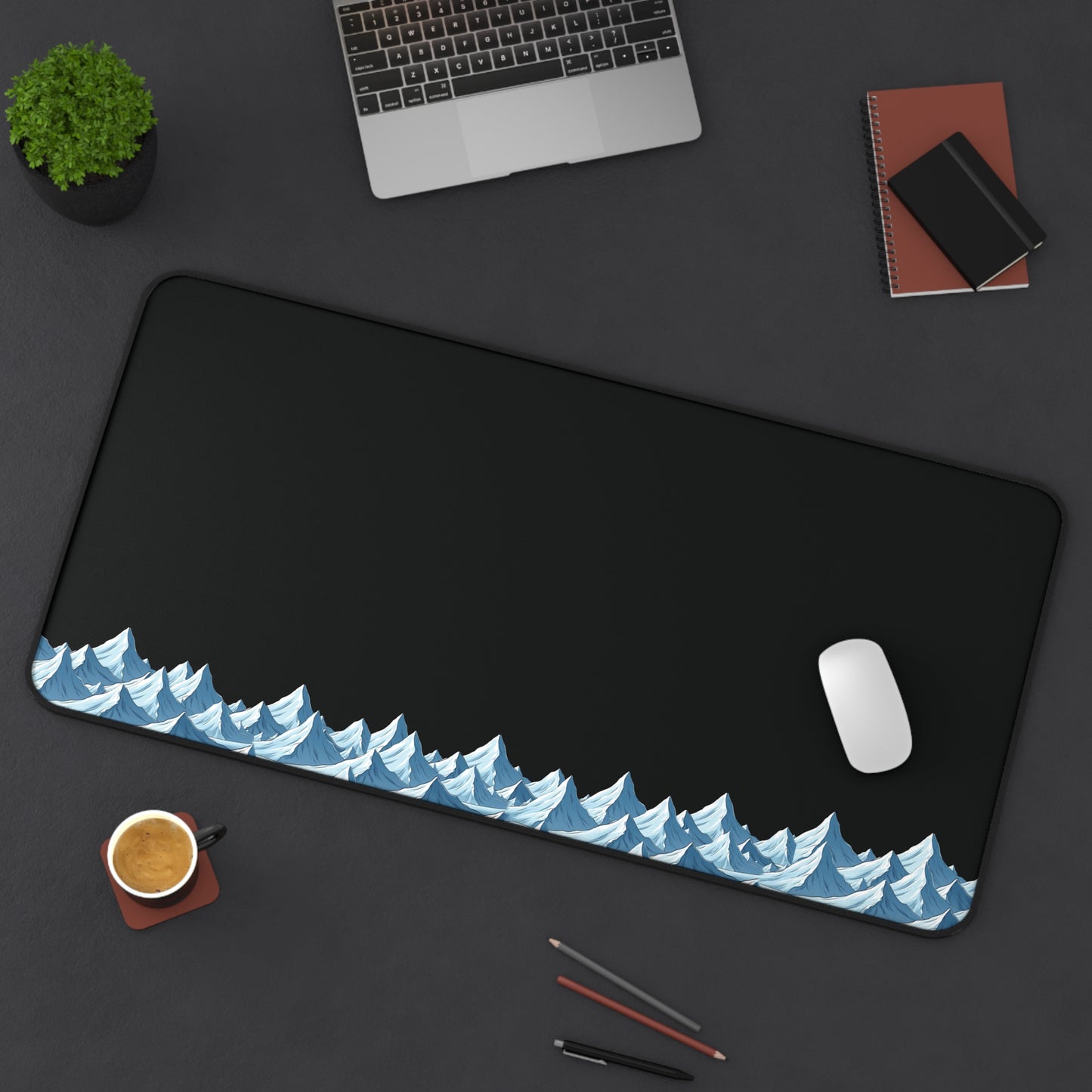 Frozen Edge – Minimalist Desk Mat