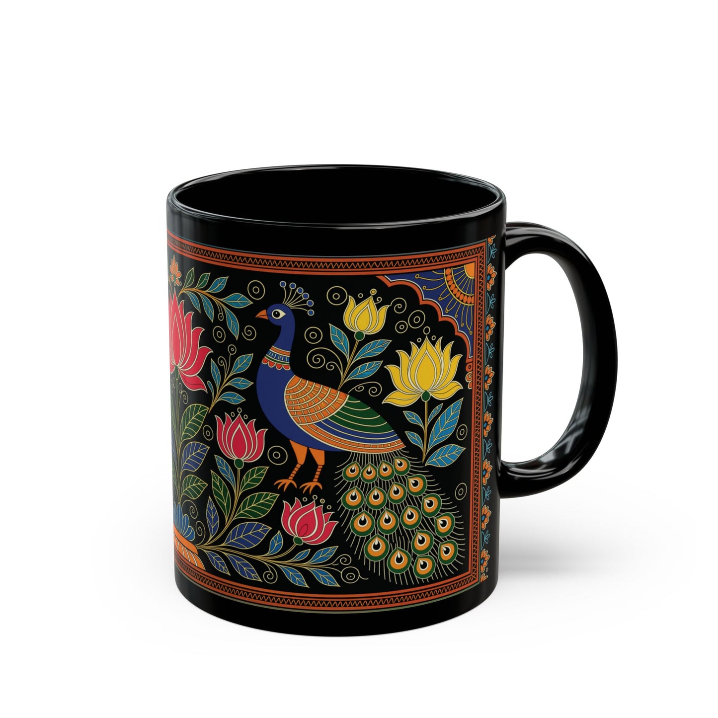 Whispers of Vrindavan – Artistic Ceramic Mug
