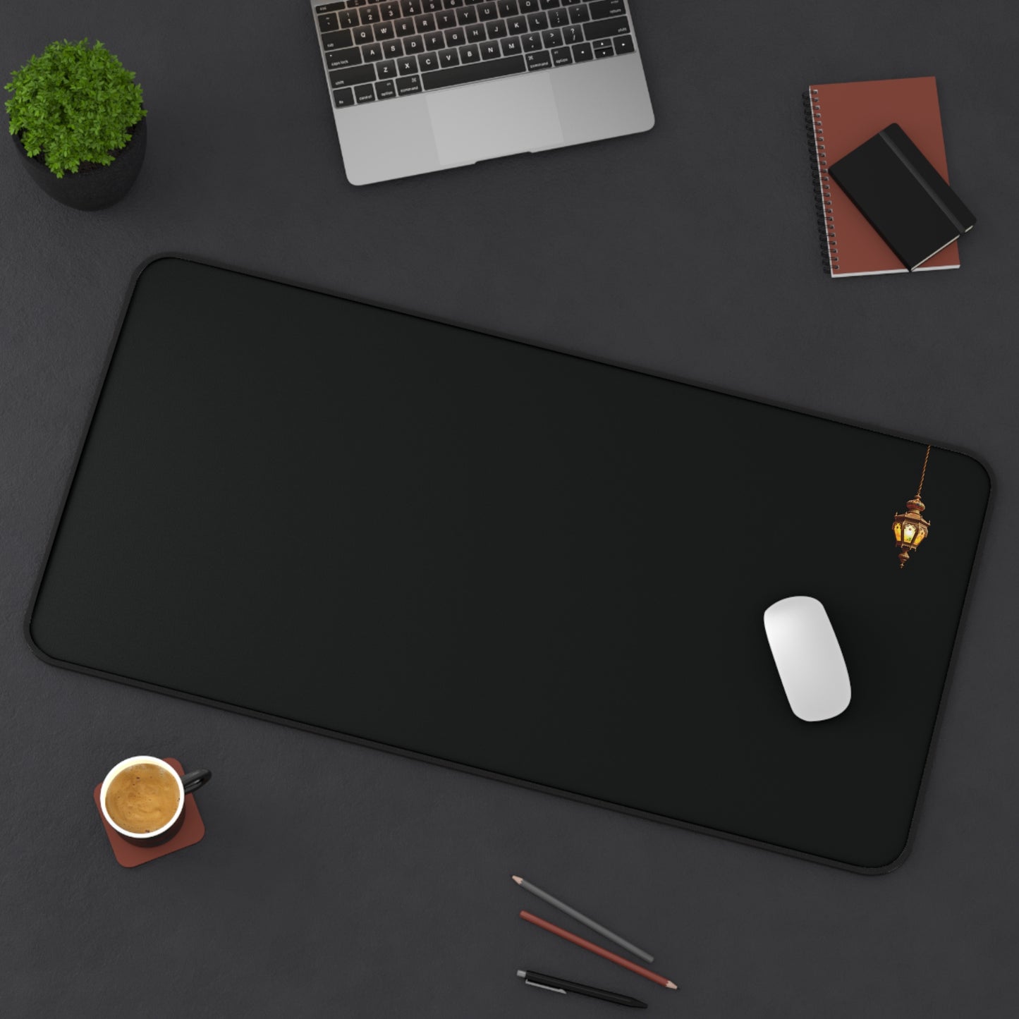 Solitary Spark – Minimalist Desk Mat