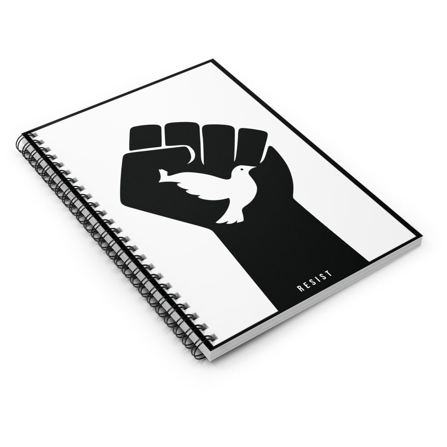 Resist – Minimalist Spiral Notebook