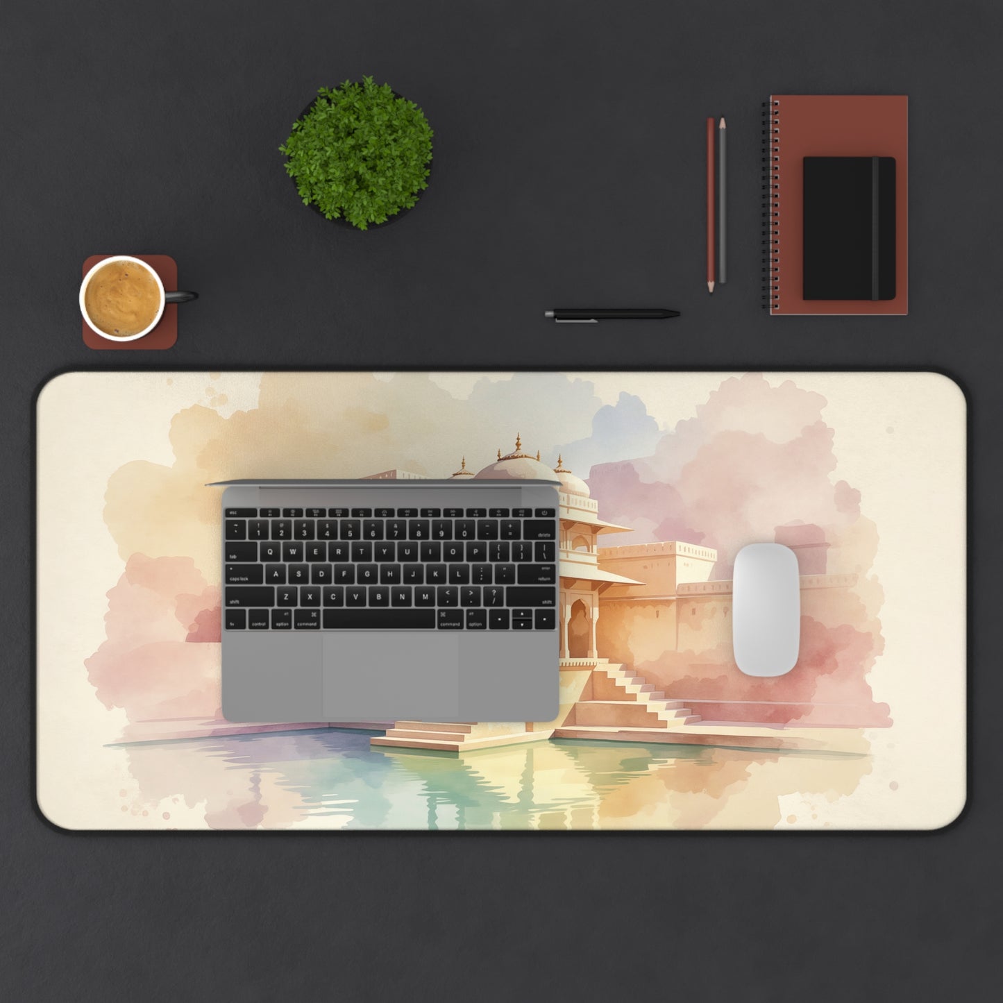 Serenity at the Stepwell β Heritage Desk Mat