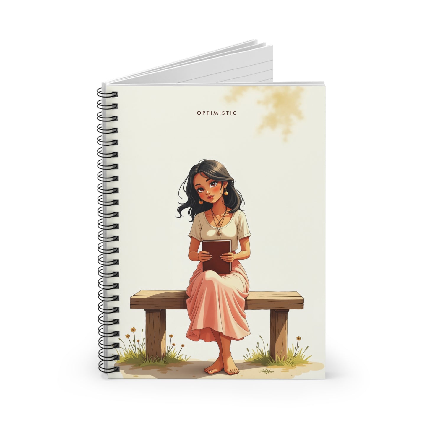 Optimistic – Minimalist Spiral Notebook