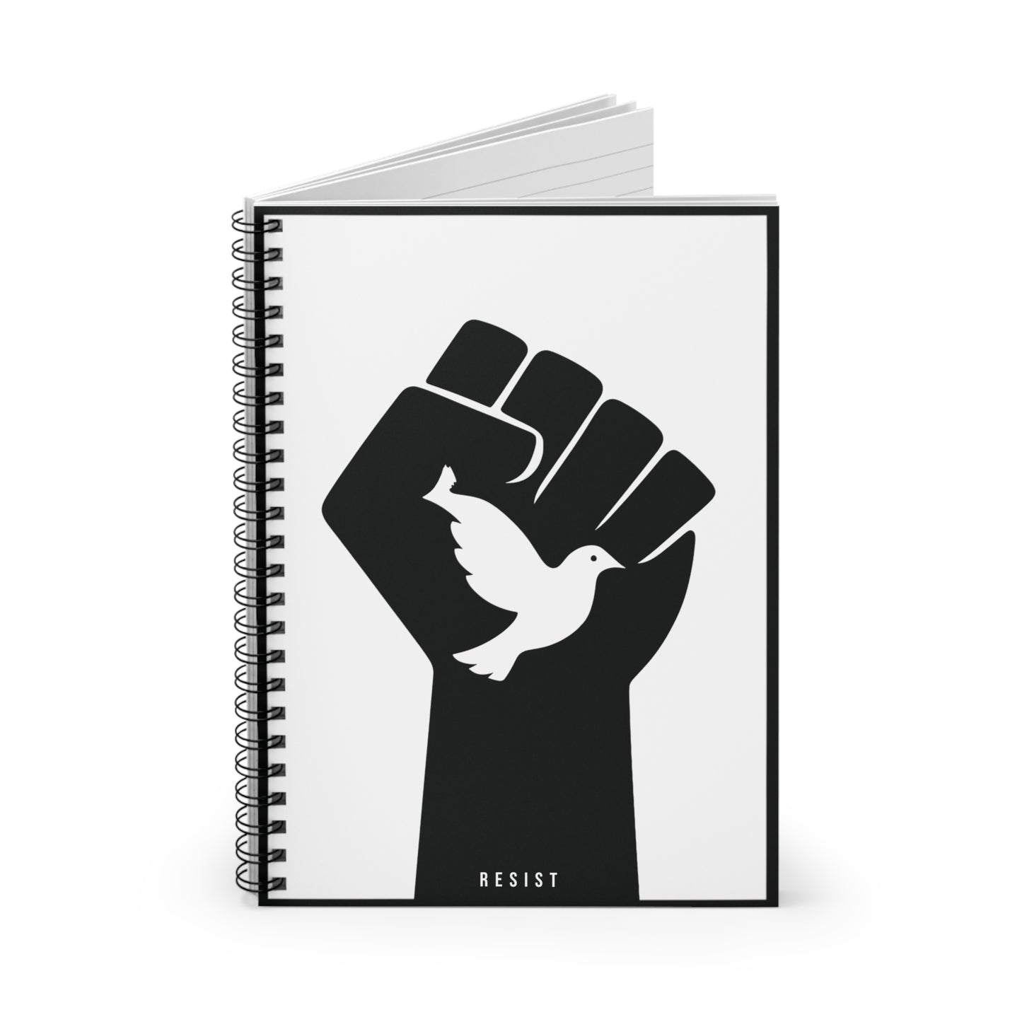 Resist – Minimalist Spiral Notebook