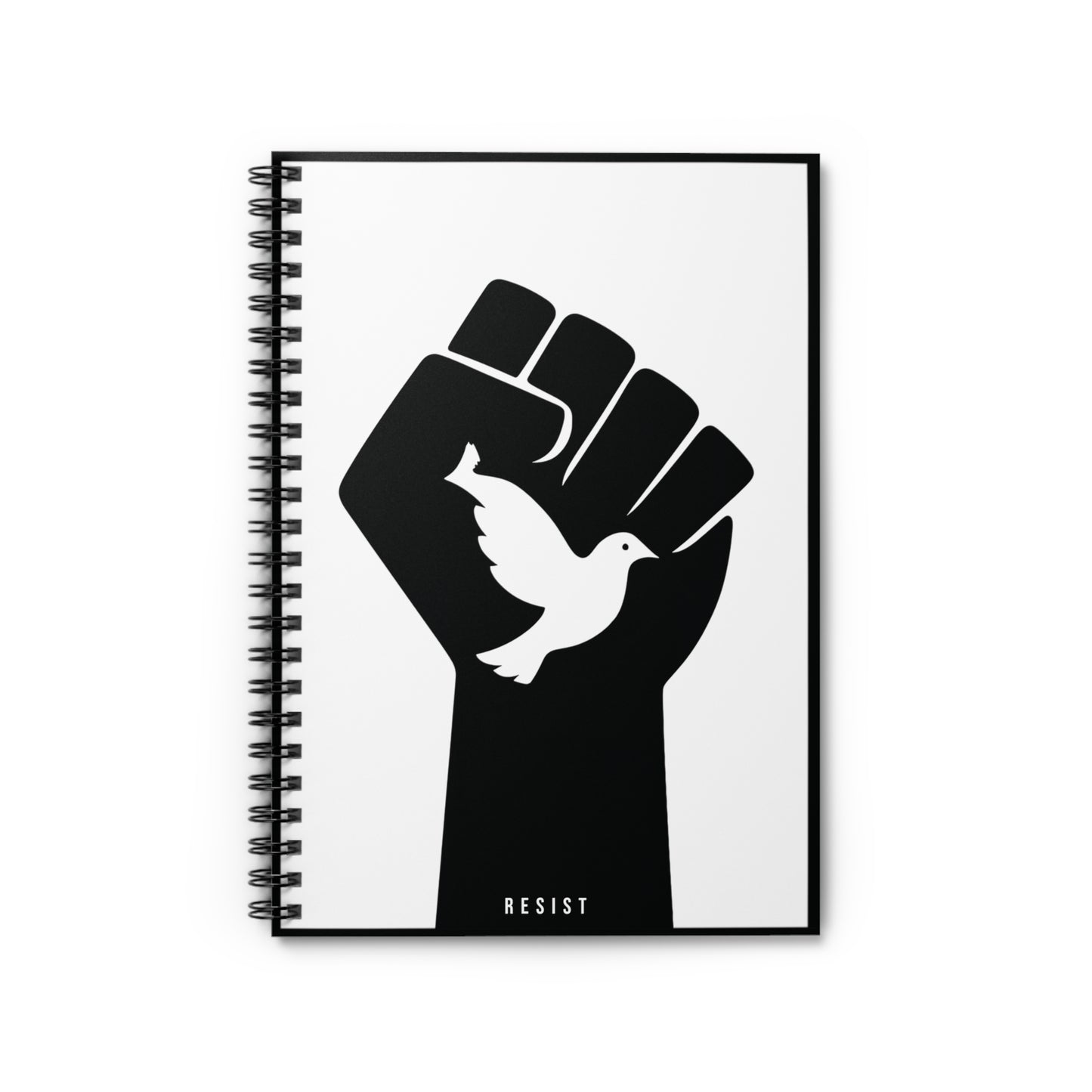 Resist – Minimalist Spiral Notebook