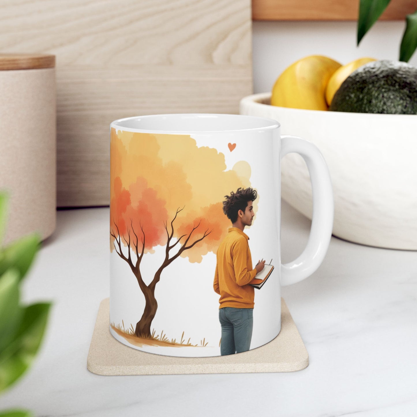 Love Is Just Around – Artistic Ceramic Mug