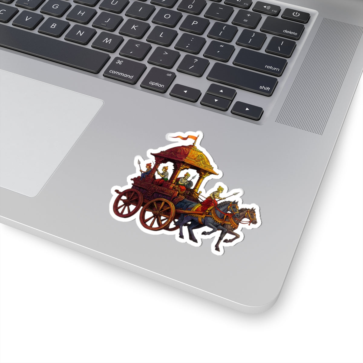 Vibrant Historical Chariot Kiss-Cut Stickers