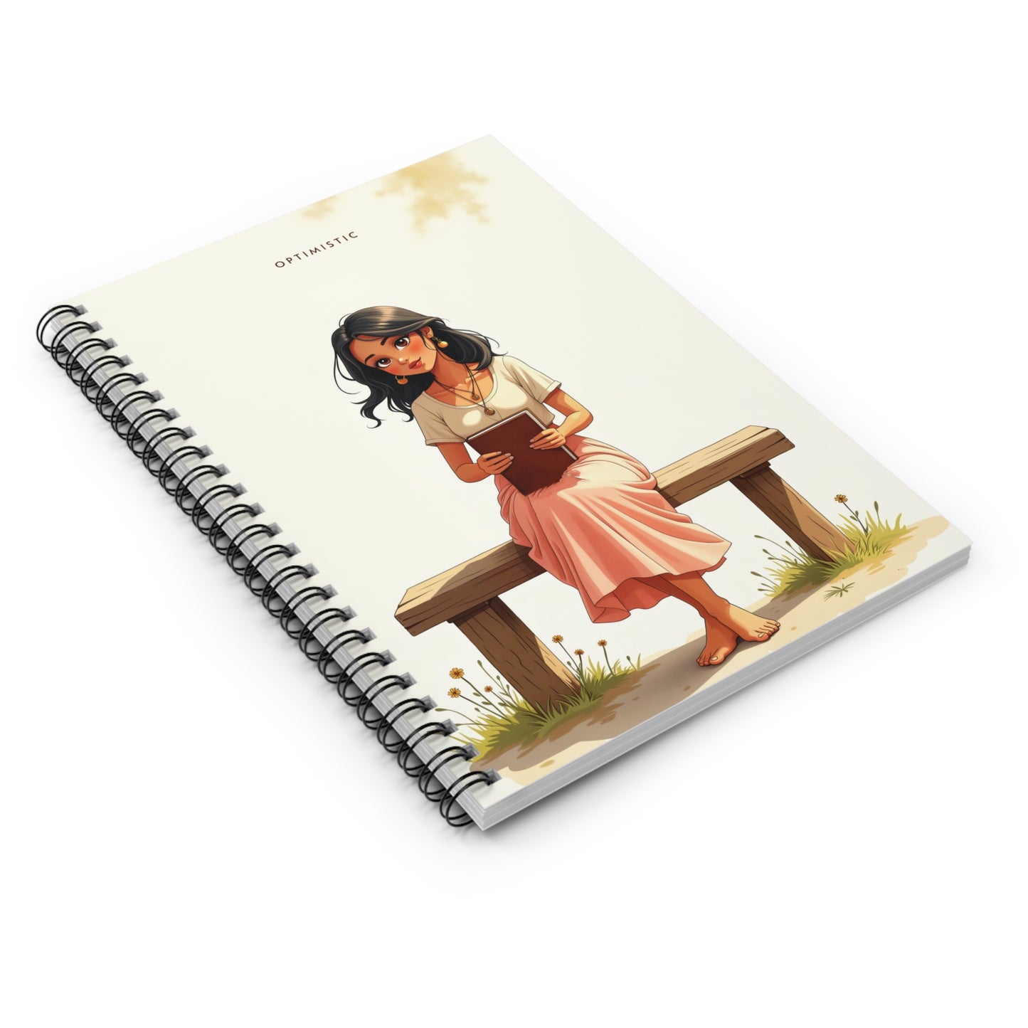 Optimistic – Minimalist Spiral Notebook
