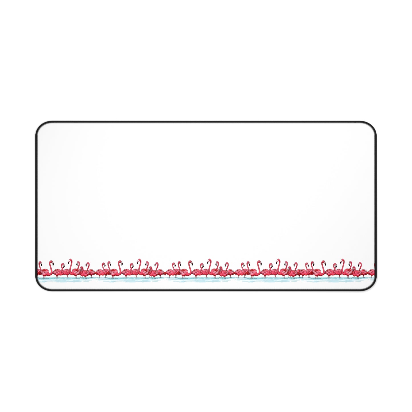 Flamingo Parade – Minimalist Desk Mat