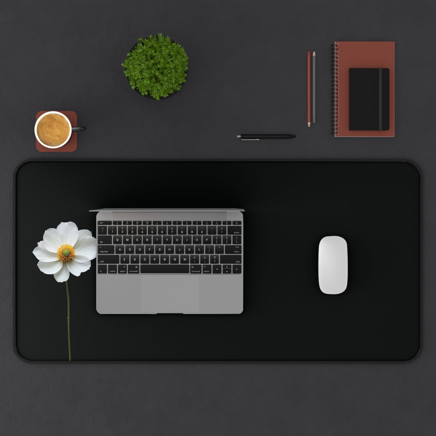 Quiet Bloom - Minimalistic Desk Mat