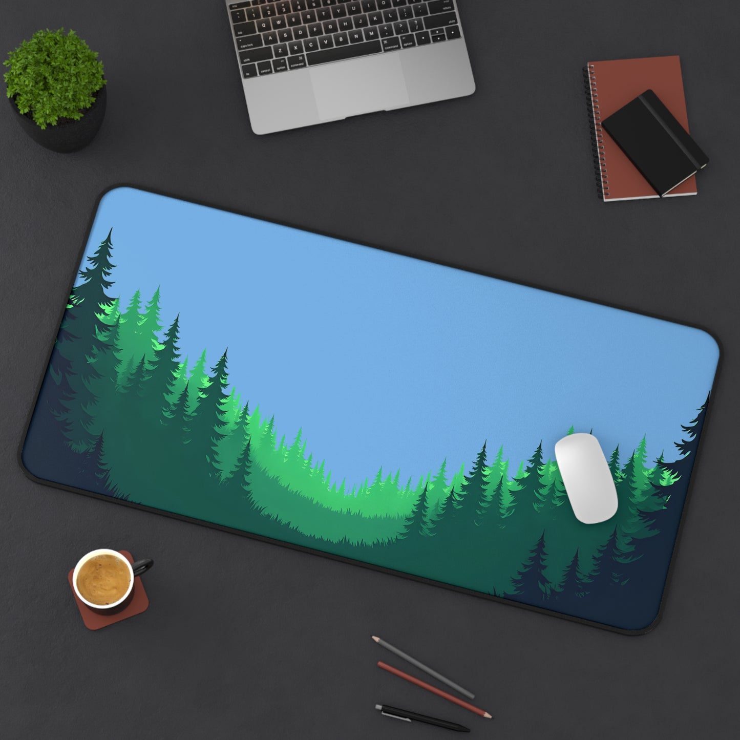 Whispering Pines β Minimalist Desk Mat
