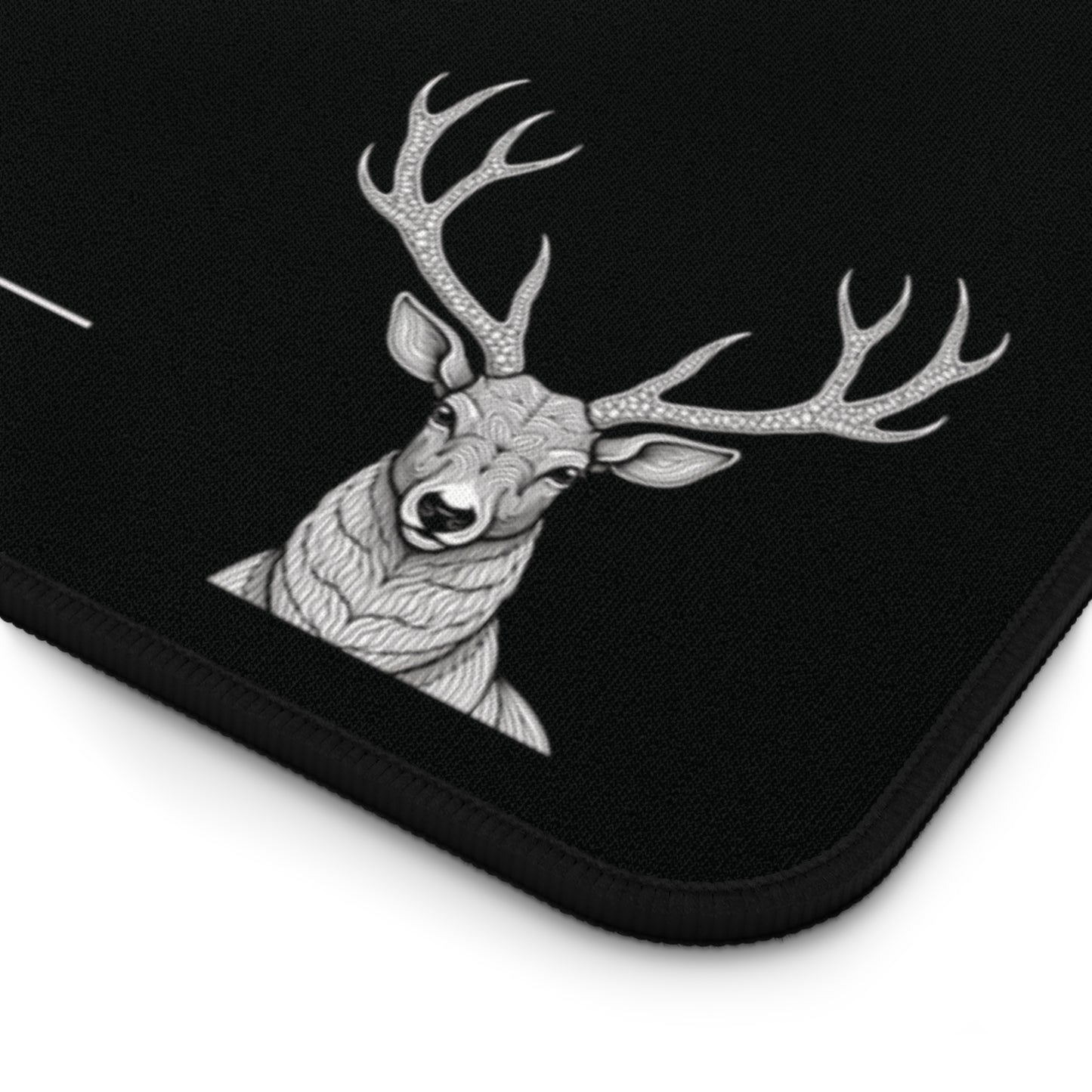 Crowned Stillness – Minimalist Desk Mat
