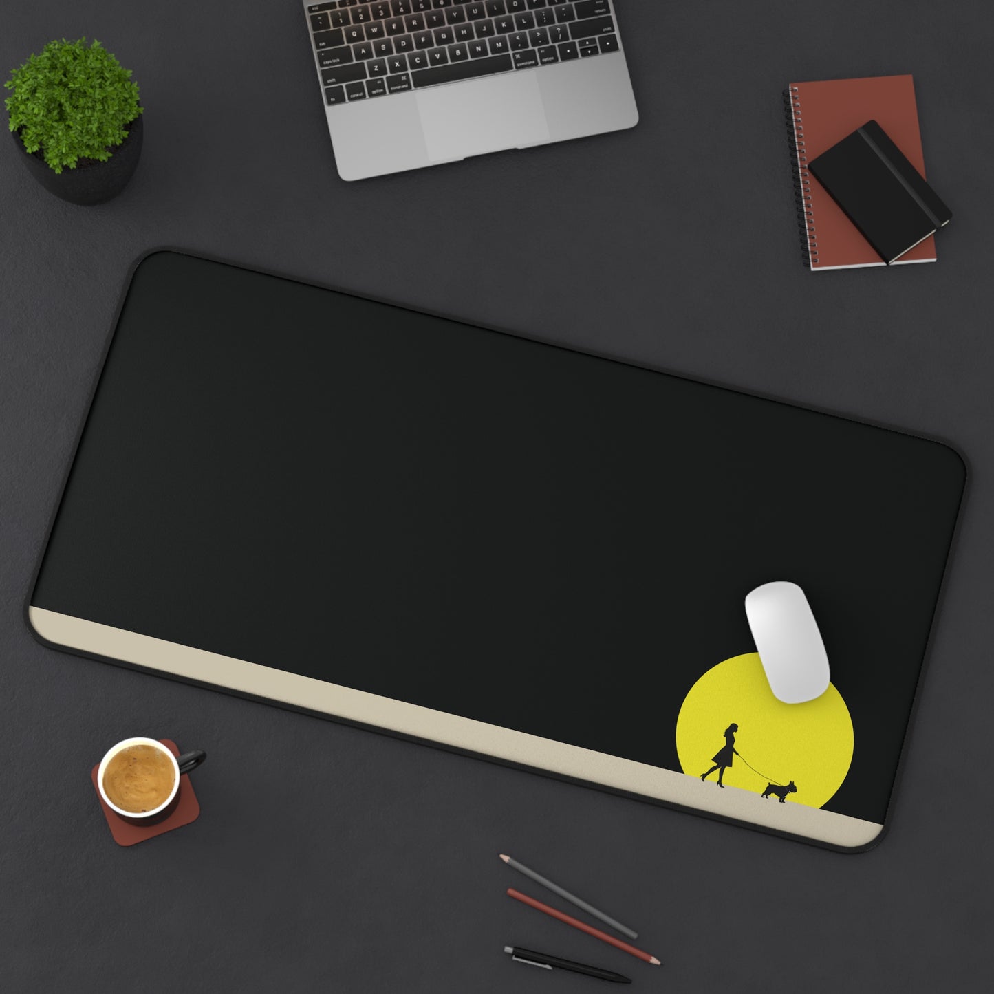 Crescent & Collar - Minimalistic Desk Mat