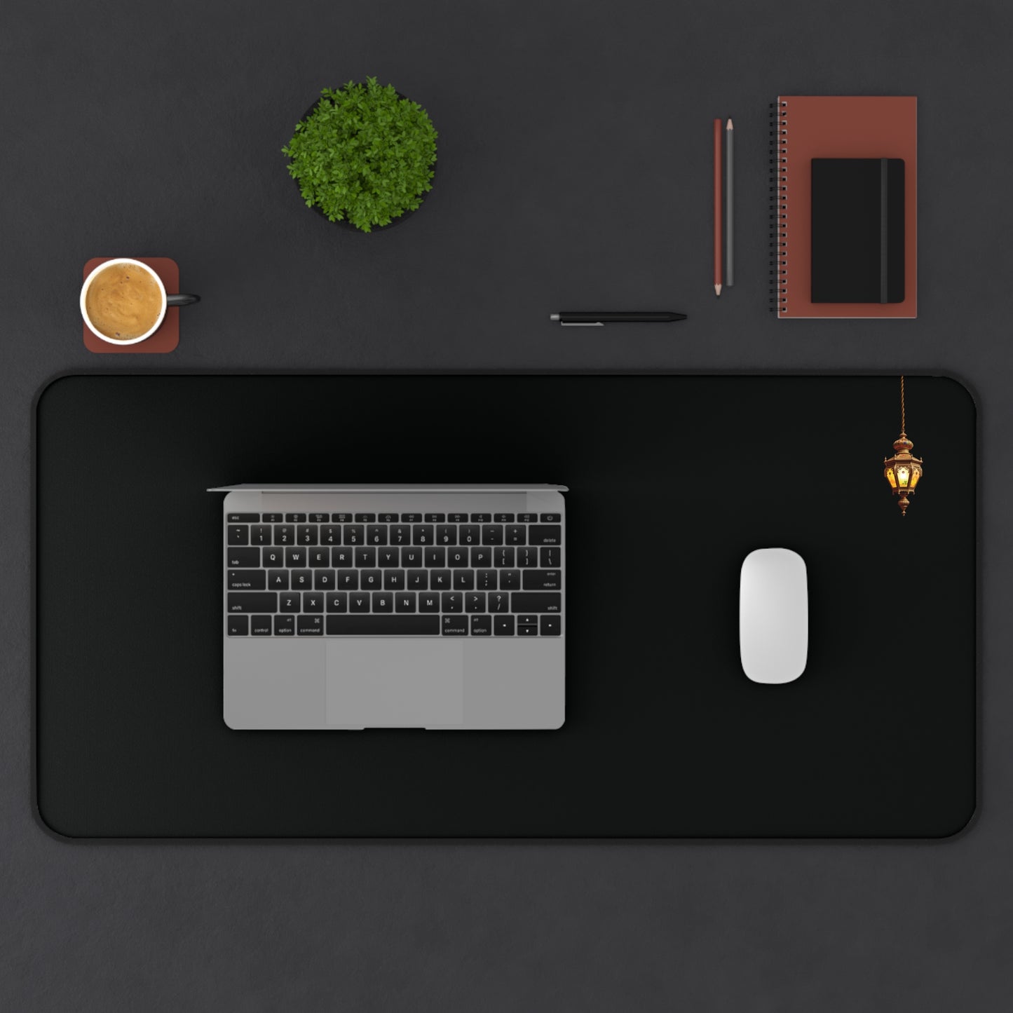 Solitary Spark – Minimalist Desk Mat