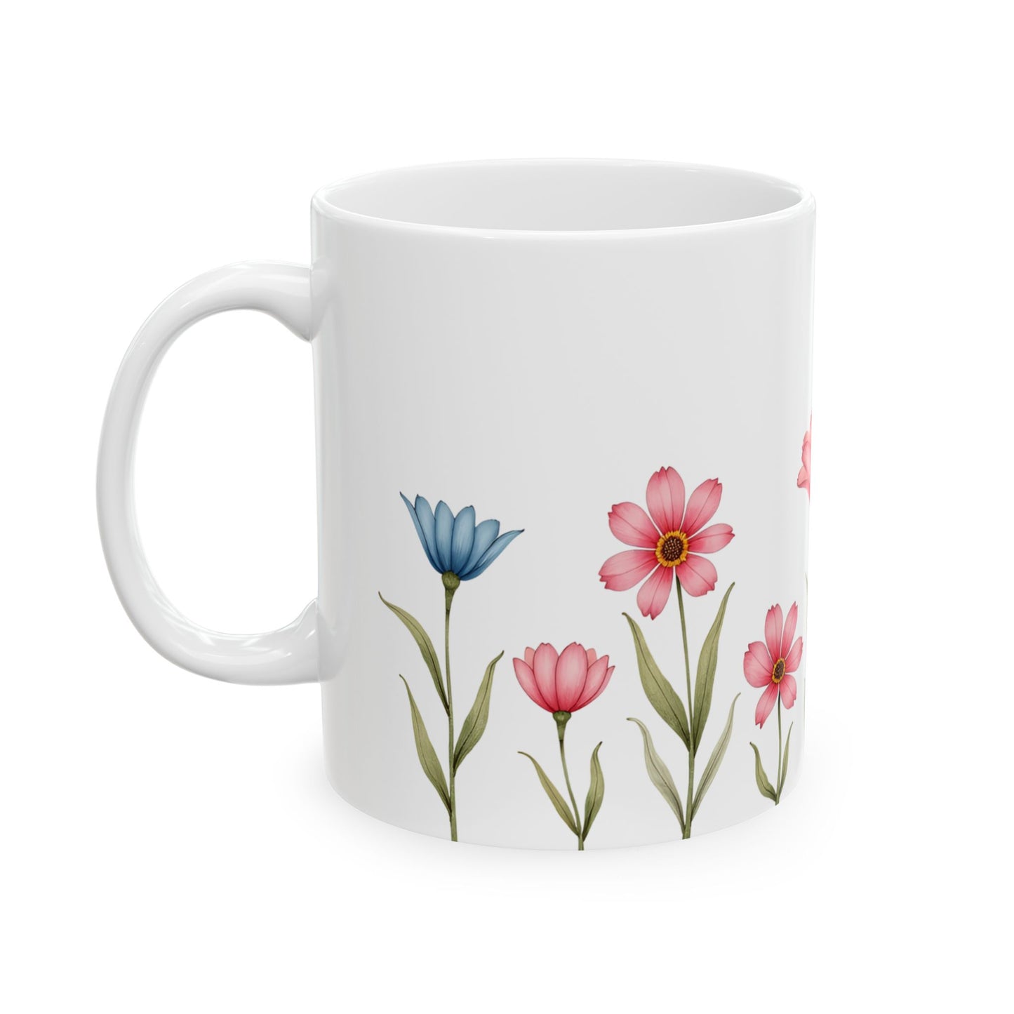 Garden Whispers – Minimalist Ceramic Mug