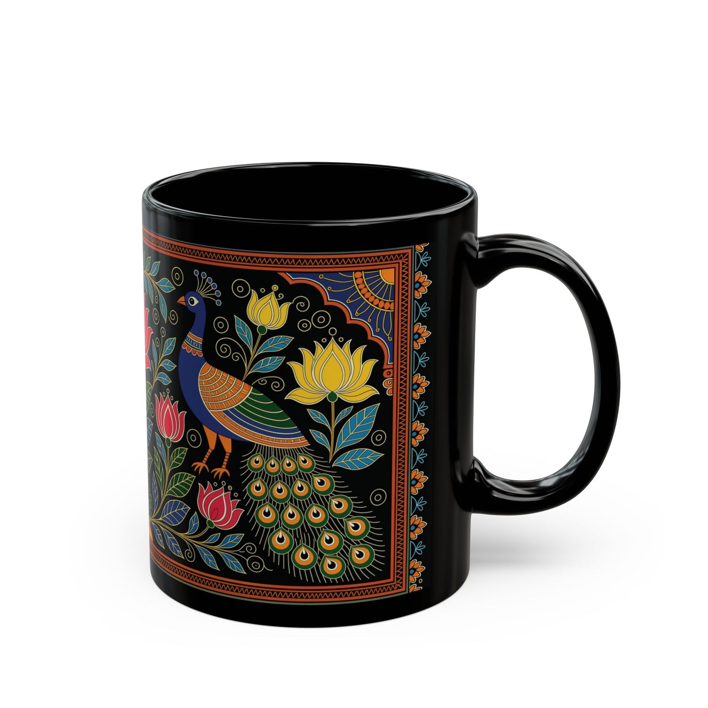 Whispers of Vrindavan – Artistic Ceramic Mug