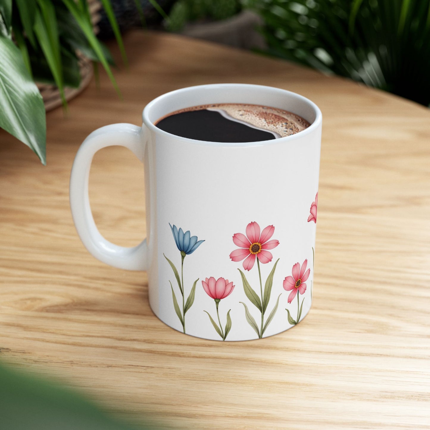 Garden Whispers – Minimalist Ceramic Mug