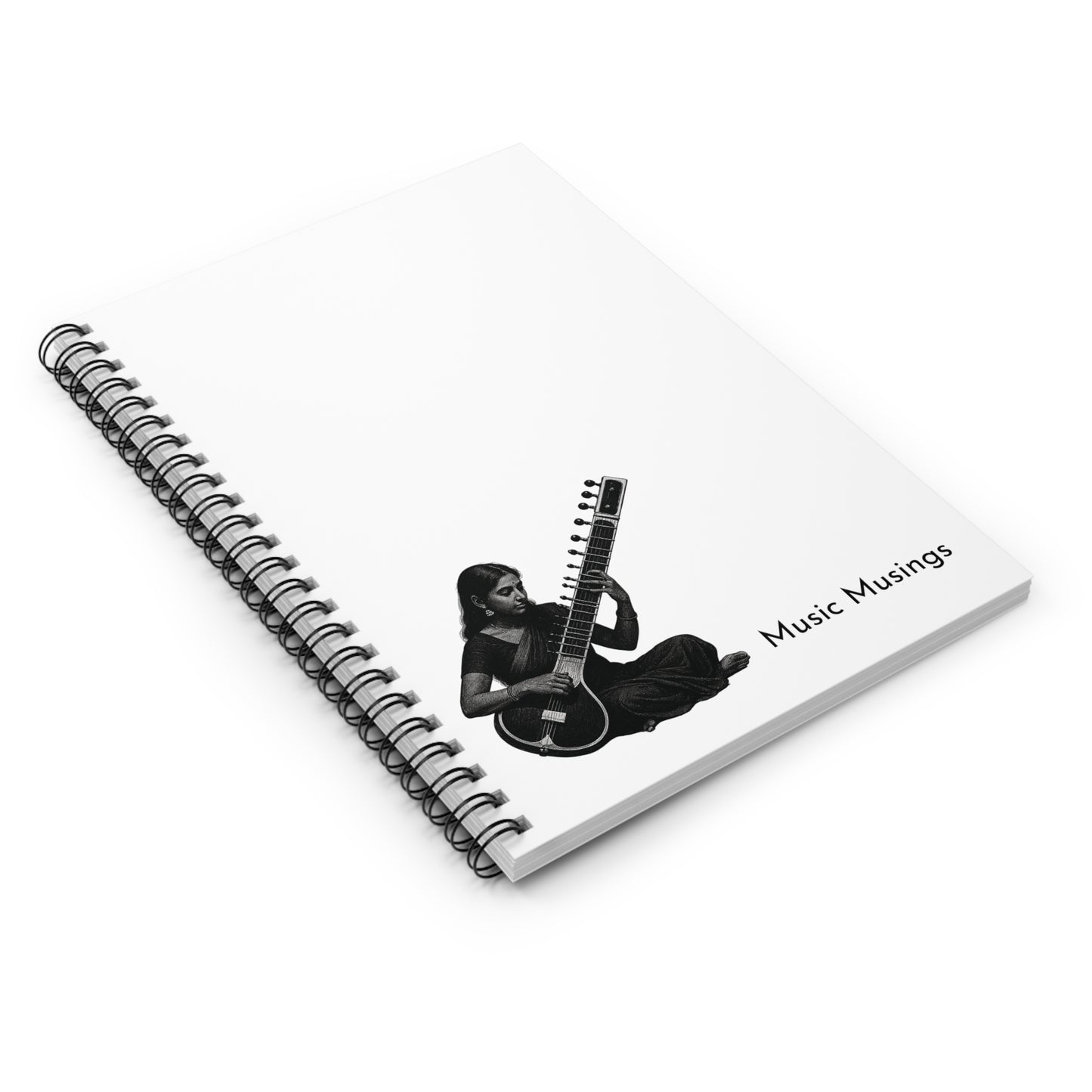 Music Musings – Minimalist Spiral Notebook