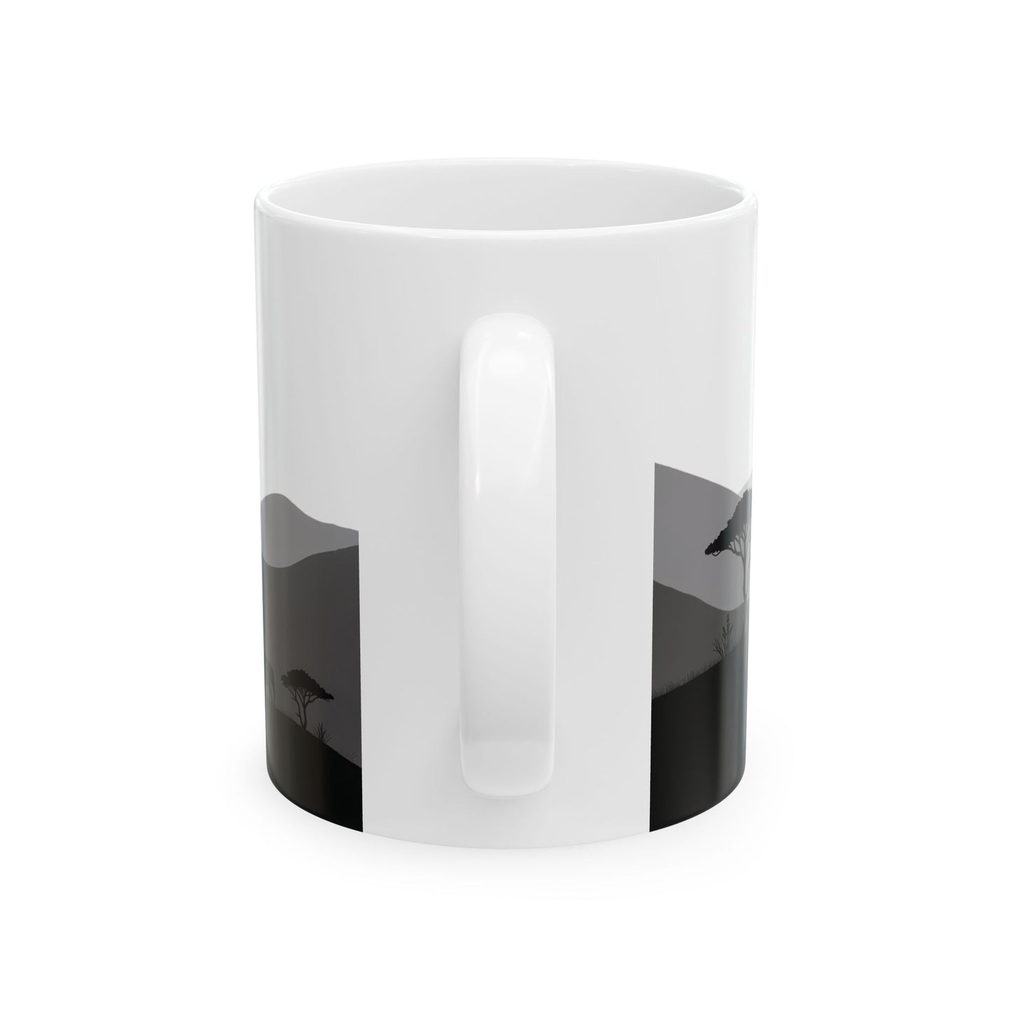 Elephants of Dusk – Minimalist Ceramic Mug