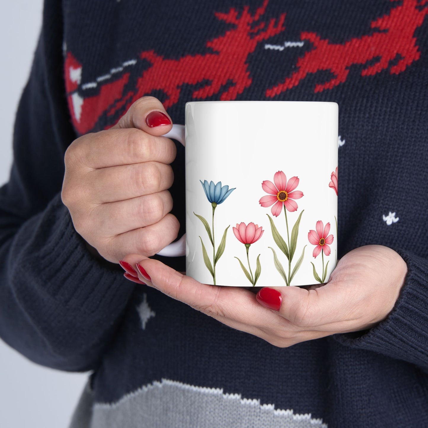 Garden Whispers – Minimalist Ceramic Mug