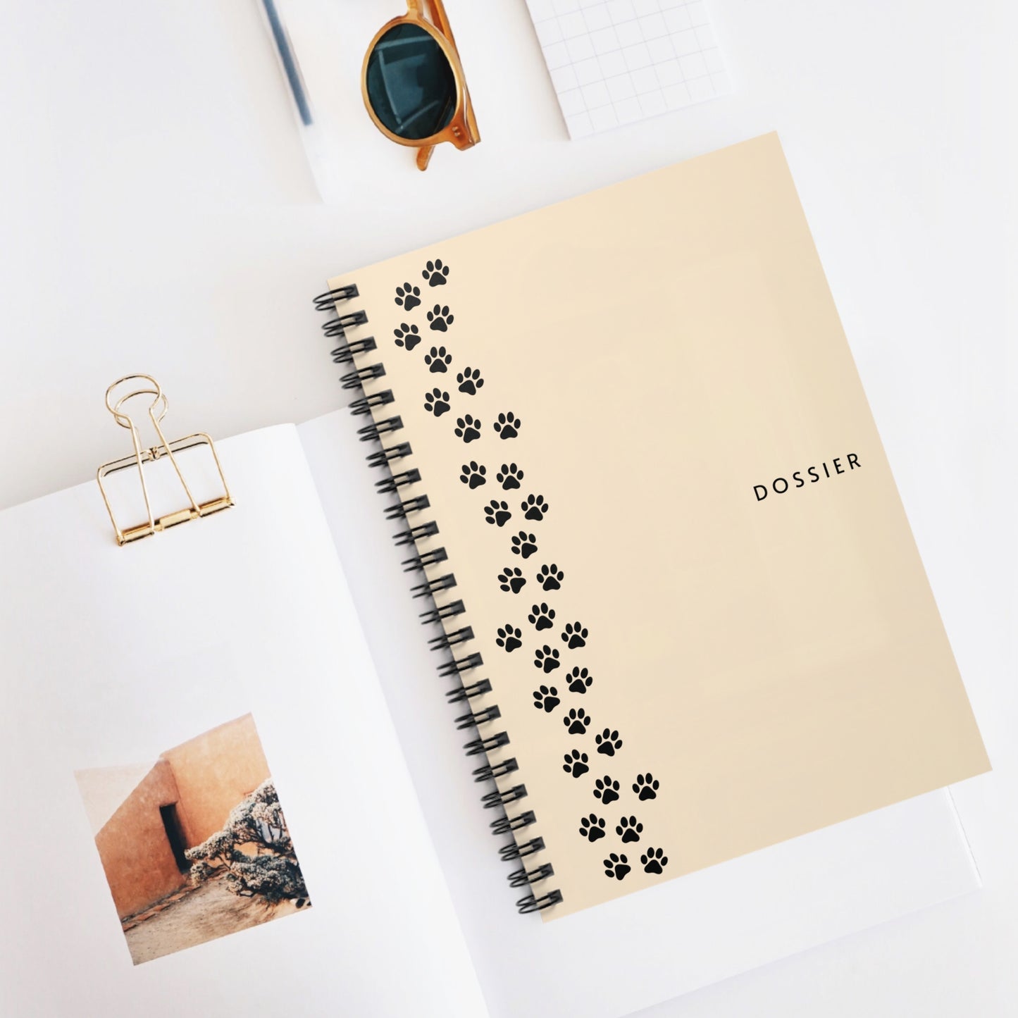 The Pawline Dossier – Minimalist Spiral Notebook