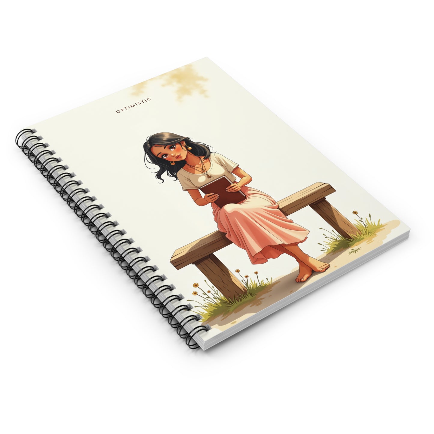 Optimistic – Minimalist Spiral Notebook