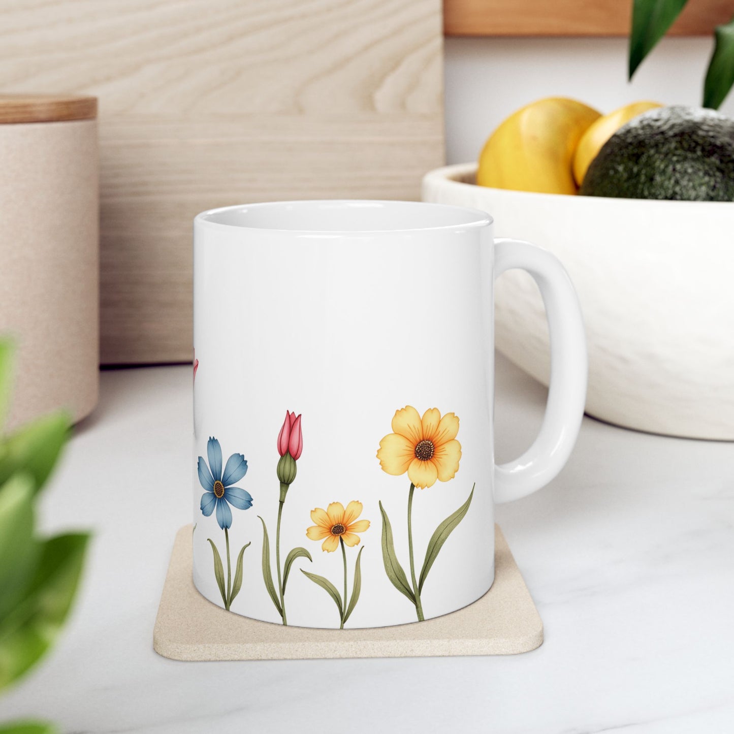 Garden Whispers – Minimalist Ceramic Mug