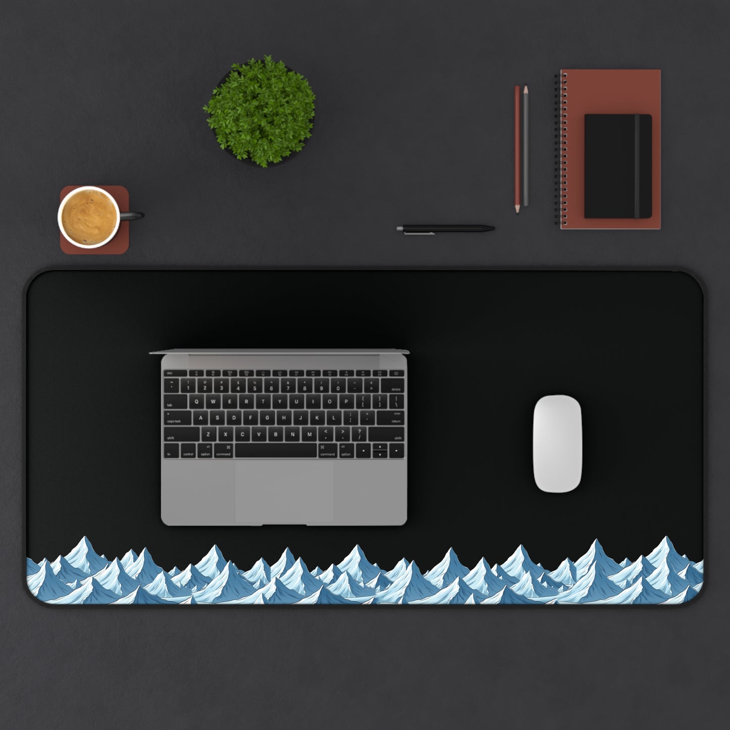 Frozen Edge – Minimalist Desk Mat