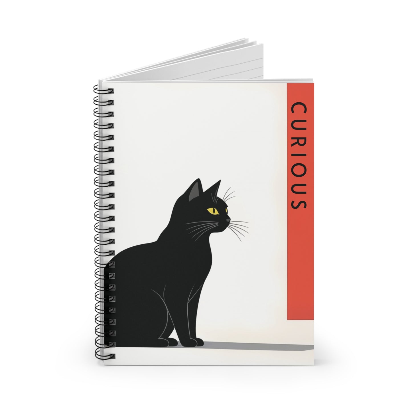 Curious Gaze – Minimalist Spiral Notebook