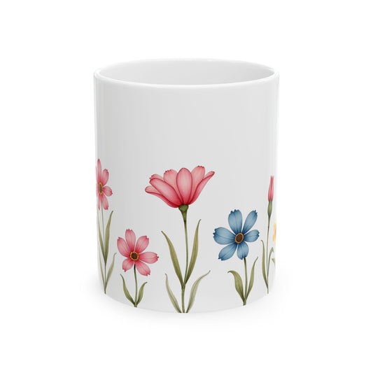 Garden Whispers – Minimalist Ceramic Mug