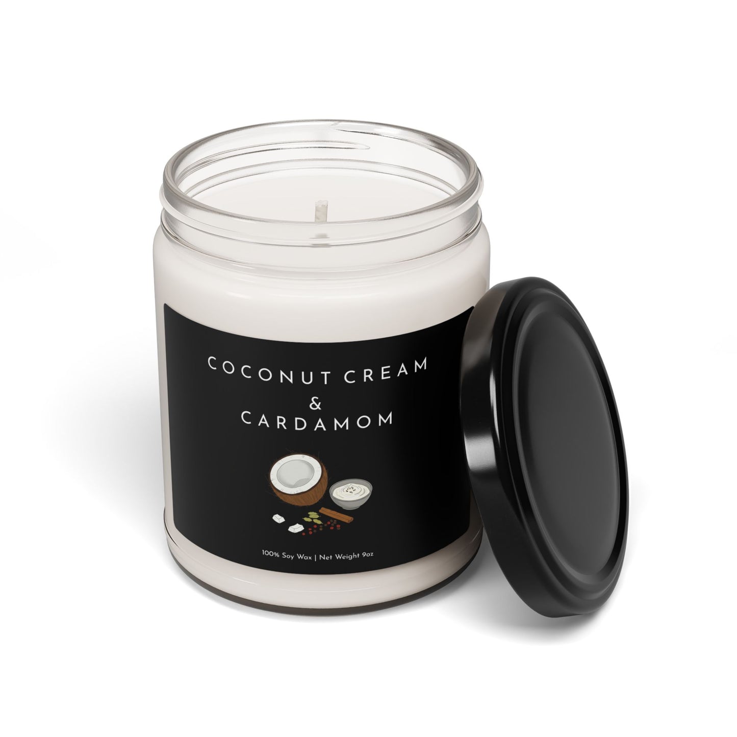 Clean Cotton Scented Soy Candle - 9oz  | Aromatherapy for Home & Gifts