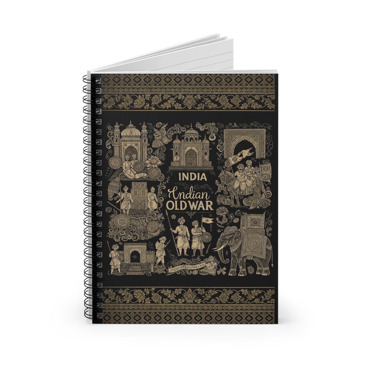 Vintage Indian War Era Spiral Notebook