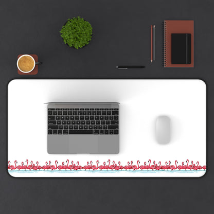 Flamingo Parade – Minimalist Desk Mat