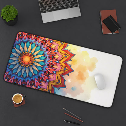 Radiant Bloom – Artistic Desk Mat