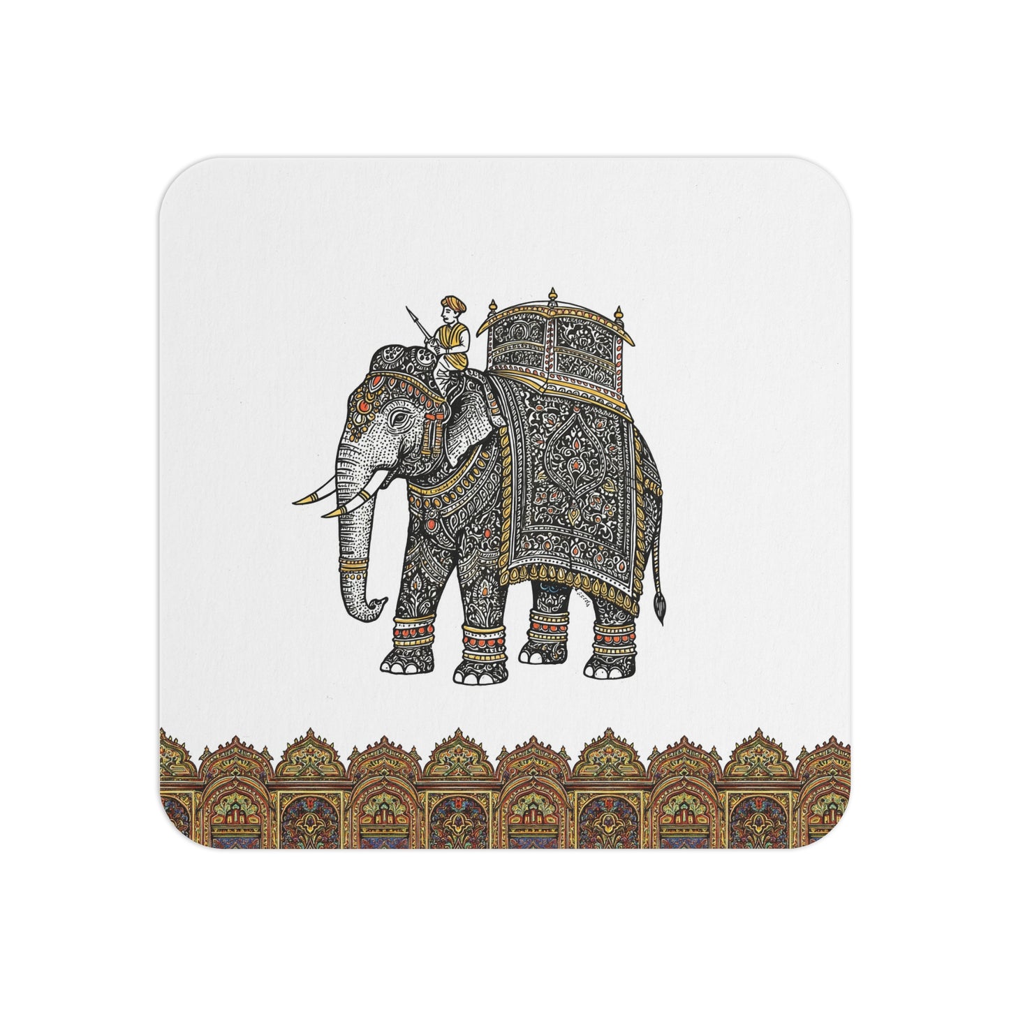 Coasters Indian Elephant Design Set