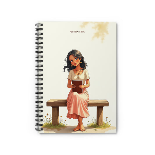 Optimistic – Minimalist Spiral Notebook