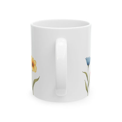 Garden Whispers – Minimalist Ceramic Mug