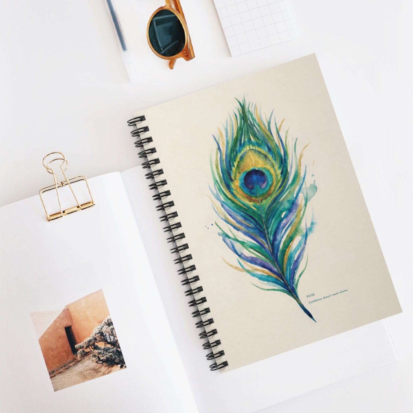 Peacock Plume - Artistic Notebook