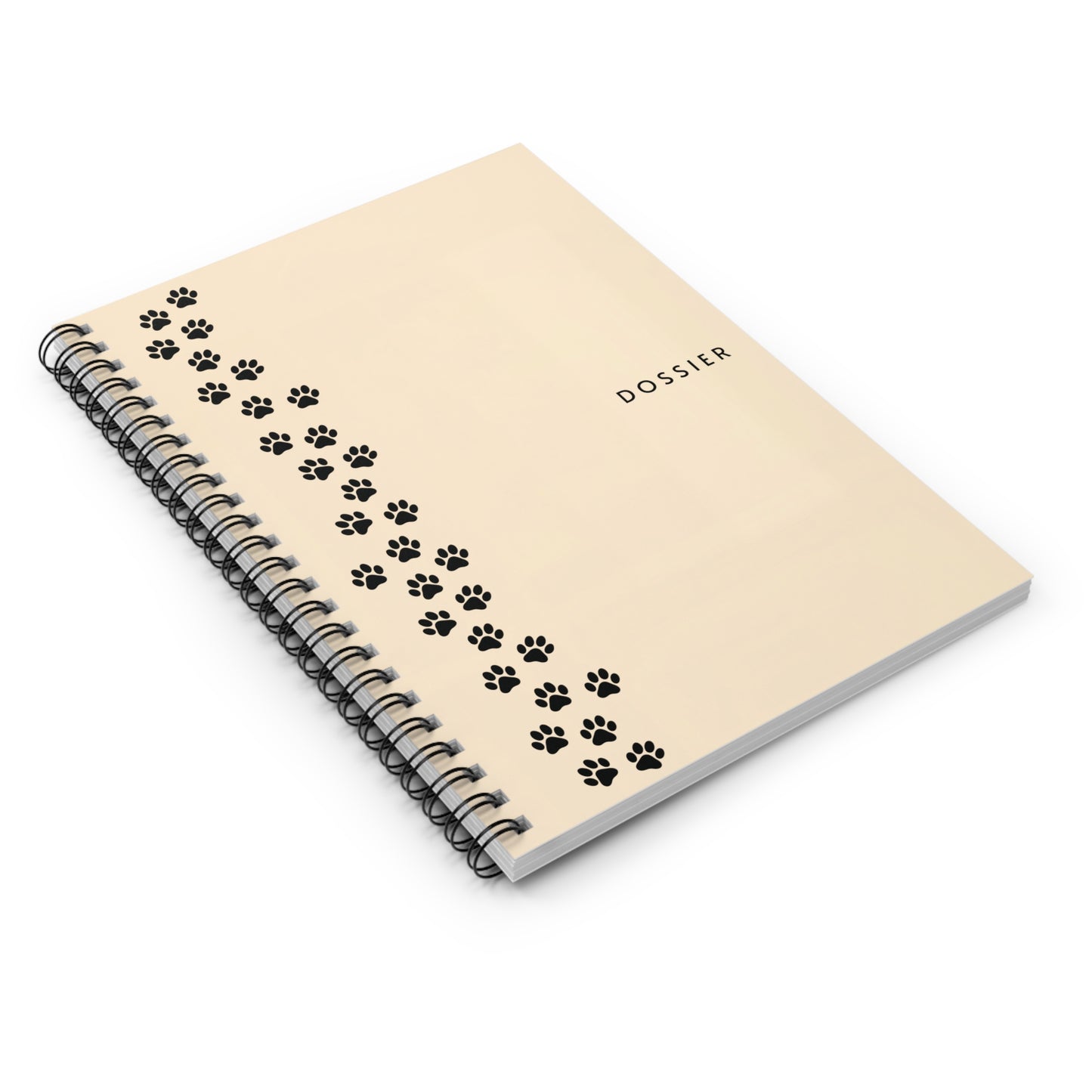 The Pawline Dossier – Minimalist Spiral Notebook