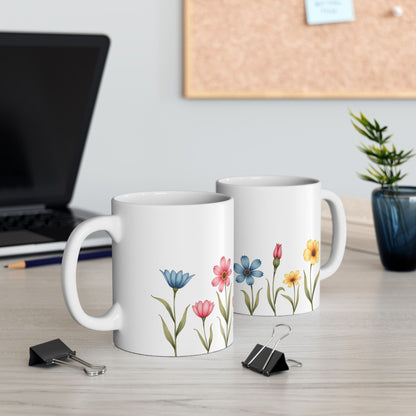 Garden Whispers – Minimalist Ceramic Mug
