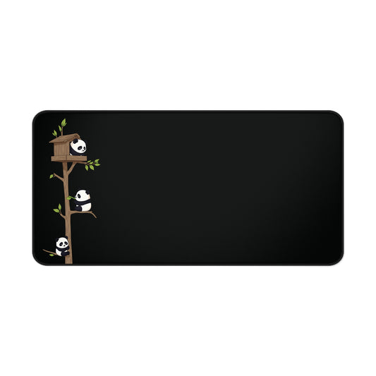 Pandas on the Ledge – Minimalist Desk Mat