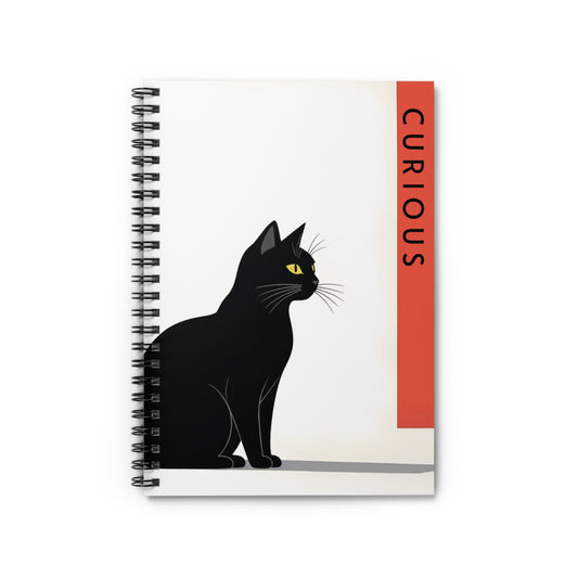 Curious Gaze – Minimalist Spiral Notebook