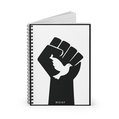 Resist – Minimalist Spiral Notebook