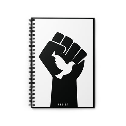 Resist – Minimalist Spiral Notebook